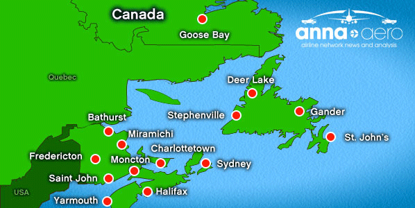 East Canada map