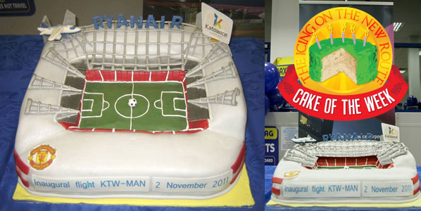 1,030 votes for the cake celebrating new air services to one of the host cities of the EURO 2012 football championships.