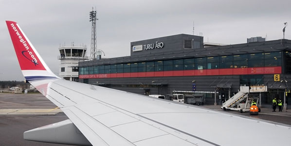 Norwegian is new in Turku in Finland, which the airline now serves four times a week from Stockholm Arlanda. Thanks to Juha-Matti Lavonen for the picture from his journey on the inaugural flight!