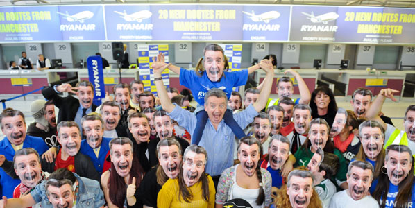 Ryanair’s CEO Michael O’Leary was on site in Manchester to watch a flash mob get the terminal dancing as the airline launched its new base at the airport. See video from the event: 