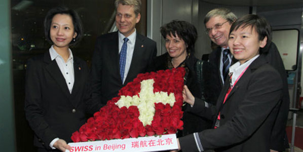 Of the 11 European routes launched or due to launch to China this year, Swiss was first with its daily service between Zurich and Beijing in February. 