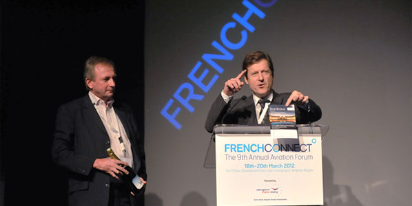 Jean-Luc Poiroux, Bordeaux Airport’s Commercial Development Director, speaks at French Connect 2012.