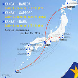 Skymark Airlines starts flights from Osaka Kansai