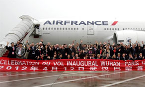 Air France launches new route to Wuhan in China