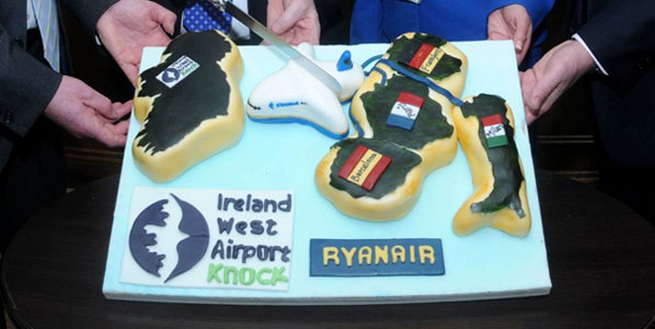 Cake 15: Ryanair’s Knock to several destinations