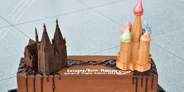 Cake 22: Ural Airlines' Cologne/Bonn to Moscow Domodedovo