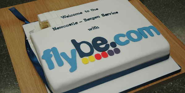 Cake 8: Flybe’s Newcastle to Bergen