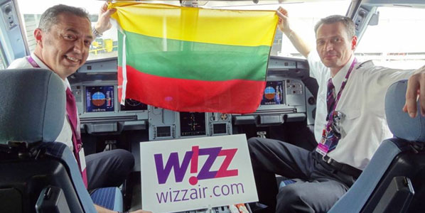 Wizz Air expands in Lithuania’s capital Vilnius; five new routes to Norway, the UK and France