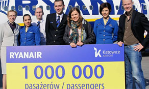 Ryanair celebrates in Katowice and announces new routes from Lublin; Bengaluru Airport welcomes Lufthansa’s 747-8; Flybe celebrates in Exeter with paella