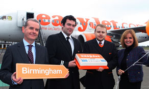 easyJet makes Birmingham 11th domestic route from Belfast; operates international flights to seven countries
