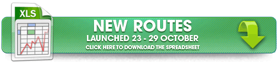 New airline routes launched (23 – 29 October 2012)