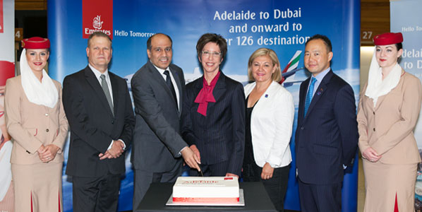 November 1 2012: Emirates becomes the first ‘MEB3’ carrier to serve Adelaide.