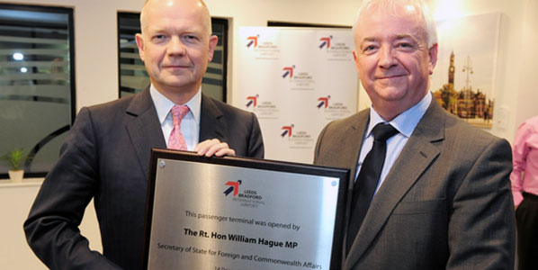 On 14 December, the British Secretary of State for Foreign and Commonwealth Affairs, William Hague; and Leeds Bradford Airport’s CEO, John Parkin, officially opened the £11-million passenger terminal at Leeds/Bradford.