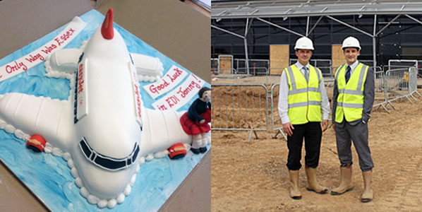 Sweet send-off was organized for Jonny Rayner, London Southend Airport’s Head of Business Development.