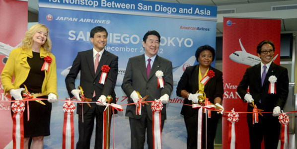 Contributing to this growth was the launch in December of non-stop services from Tokyo Narita to San Diego in California.