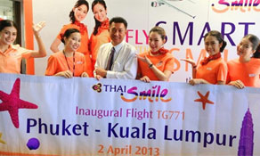 Thai Smile inaugurates flights from Phuket to Kuala Lumpur, Delhi and Mumbai
