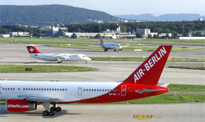 airberlin is second biggest carrier in Zurich after Swiss; adding new routes to Cagliari, Naples and Sylt this summer