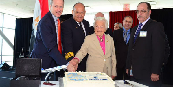 Egyptair's cake celebration in Toronto