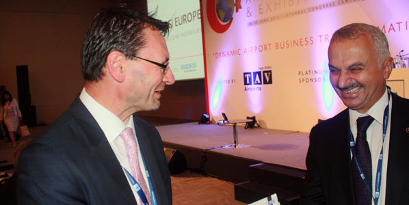 anna.aero publisher, Paul Hogan with Kotil at the ACI EUROPE-ACI World Annual Congress in Istanbul this week