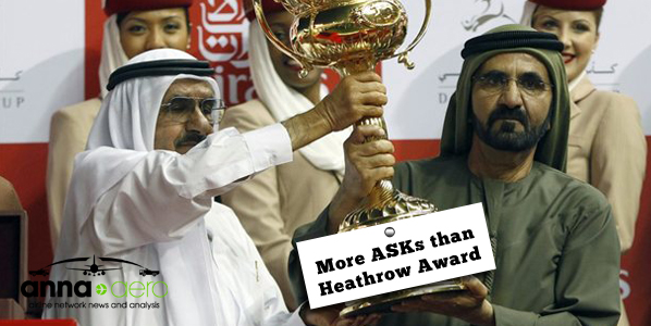 More ASKs than Heathrow award trophy