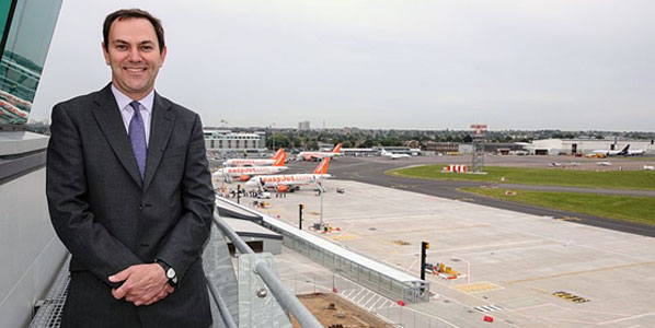 Alastair Welch, London Southend’s MD, posed for a commemorative picture