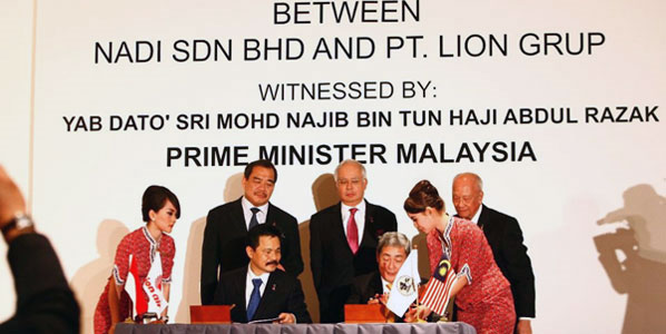 Launched earlier this year, Lion Air’s Malaysian joint venture, witnessed by Yab Dato' Sri Mohd Najib Bin Tun Haji Abdul Razak, Prime Minister of Malaysia