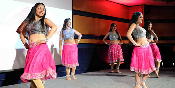 Guests were treated to traditional Indian dancing from Bollywood Dreams Dance Company.