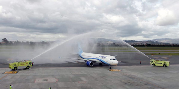 July 2013: Bogota welcomed Interjet’s arrival from Mexico city