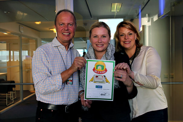 Brandishing their Cake of the Week certificate were: Björn Ragnebrink, Director Business Development Intercontinental Routes; Helena Mårtén, Routes Development Manager, and; Frida Hedene, Key Account Manager; all from Swedavia’s marketing team