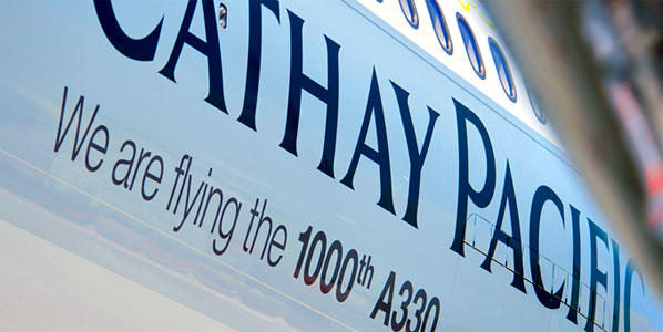 The 1,000th A330 was handed over to Cathay Pacific Airways during a special ceremony in Toulouse on 19 July.
