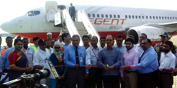 Attending the ribbon-cutting ceremony for the launch of Regent Airways' first flight from Dhaka to Bangkok were; Civil Aviation & Tourism Minister Lt. Col. (Rtd) Muhammad Faruk Khan MP; Civil Aviation Chairman Vice Marshal Mahmud Hussain; Regent Airways Managing Director Mr. Mashruf Habib; Chief Executive Officer Dr. Abdul Momen; and other senior officials of the airline.