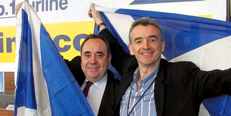 Scotland’s First Minister, Alex Salmond, and Michael O'Leary opened Ryanair’s €10 million maintenance facility at Prestwick.