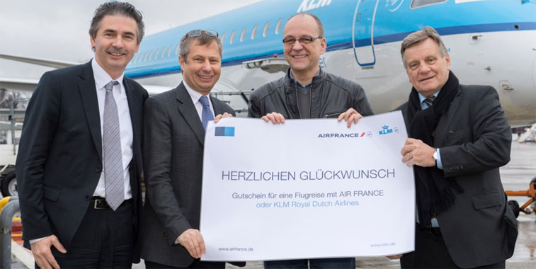 Air France KLM celebrated one million passengers at Berlin Tegel Airport on 9 December. 