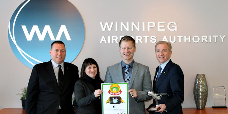 Winnipeg Airport received its anna.aero Cake of the Week award.