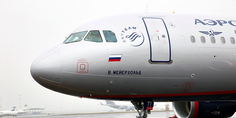 Aeroflot took delivery of a brand new A320, named in honor of Vsevolod Meyerhold.