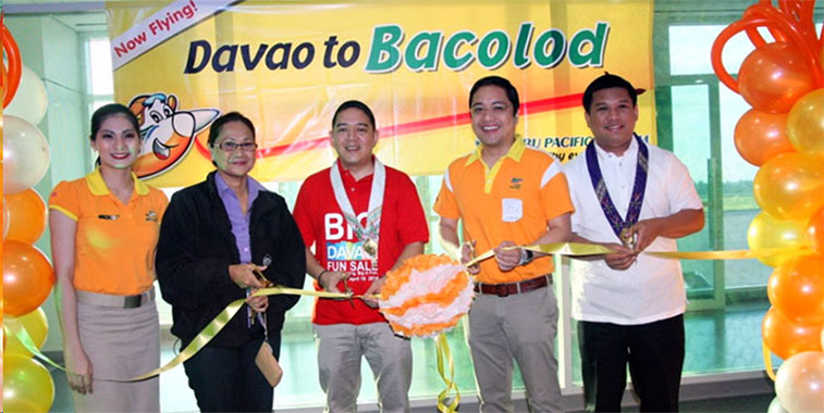 Cebu Pacific Air further expanded its domestic presence with thrice-weekly flights between Davao and Bacolod.