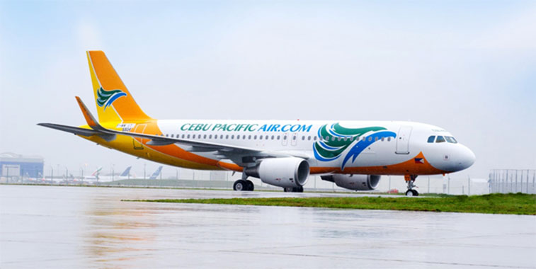 Cebu Pacific Air taking delivery of its 29th A320 aircraft at Manila Airport.