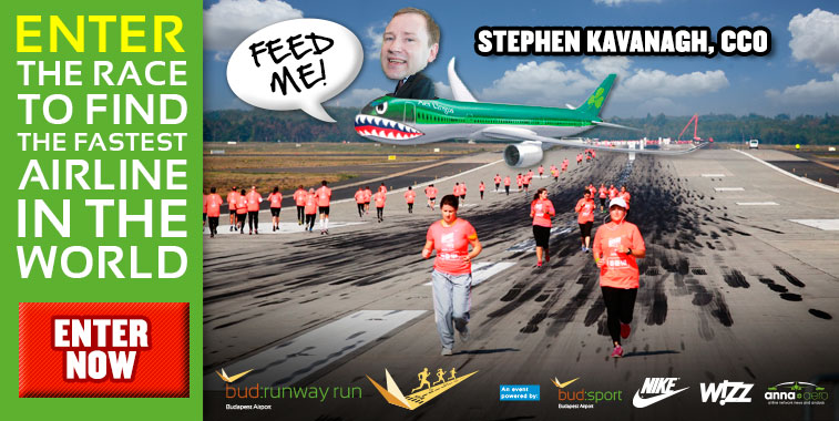 Aer Lingus Chief Commercial Officer signs up to the bud:runway run