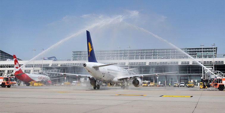 Stuttgart Airport welcomed on 30 March Air One’s first service from Catania