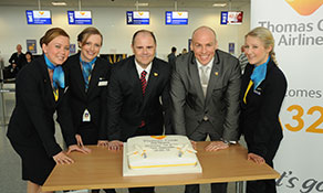 Montreal's cake award; Thomas Cook Airlines' brand new A321s at Newcastle; easyJet’s 10th anniversary at Berlin Schönefeld Airport; Wizz Air at the Budapest Air Show; more news from Gazipasa, Canberra, Edinburgh and Minsk airports