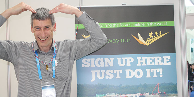 Marathon runner and member of British Airways’ Athletic Team, Steve Taylor