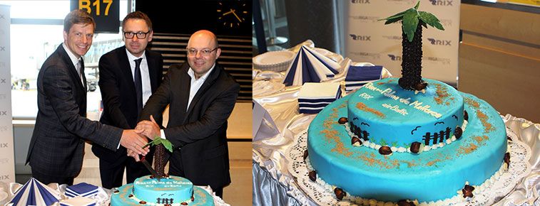 Palma Airport - Route launch cake