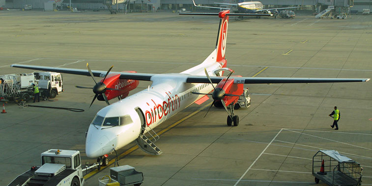 airberlin’s last UK service between Düsseldorf and London Stansted
