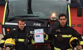 London Gatwick’s firefighters display first ‘Arch of Triumph’ award