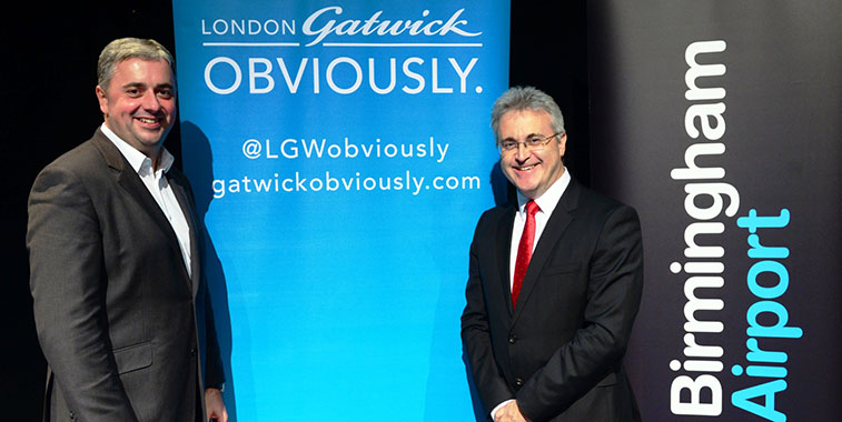 Stewart Wingate, CEO, London Gatwick Airport and Paul Kehoe, CEO, Birmingham Airport