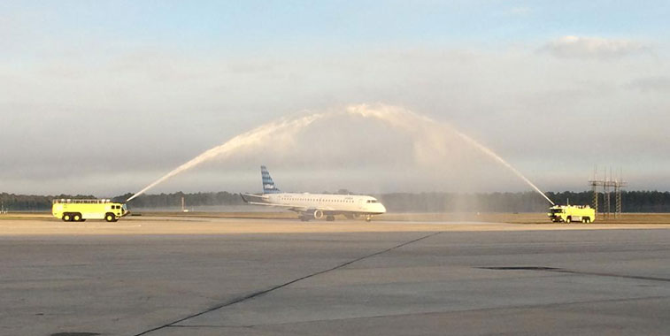 Water Arch 4 – JetBlue Airways Fort Lauderdale to Jacksonville