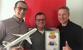 Berlin Schönefeld receives Cake of the Week award for Germania