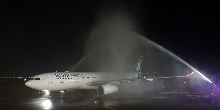 South African Airways Johannesburg to Abu Dhabi
