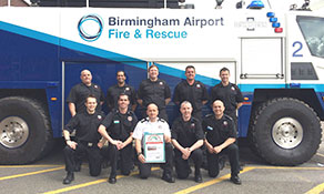 Birmingham Airport parades its first ‘Arch of Triumph’ certificate