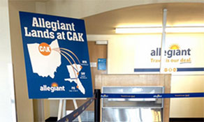 Allegiant Air adds Akron/Canton and Memphis to its network
